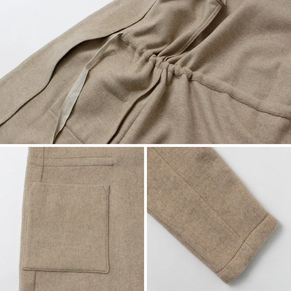 RE MADE IN TOKYO JAPAN Coats^/ Wool Melton Stand Collar Coat