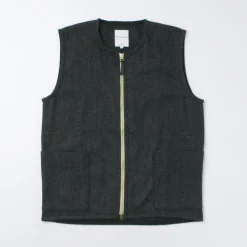 RE MADE IN TOKYO JAPAN Vests^/ Wool Cashmere Kersey Crew Vest