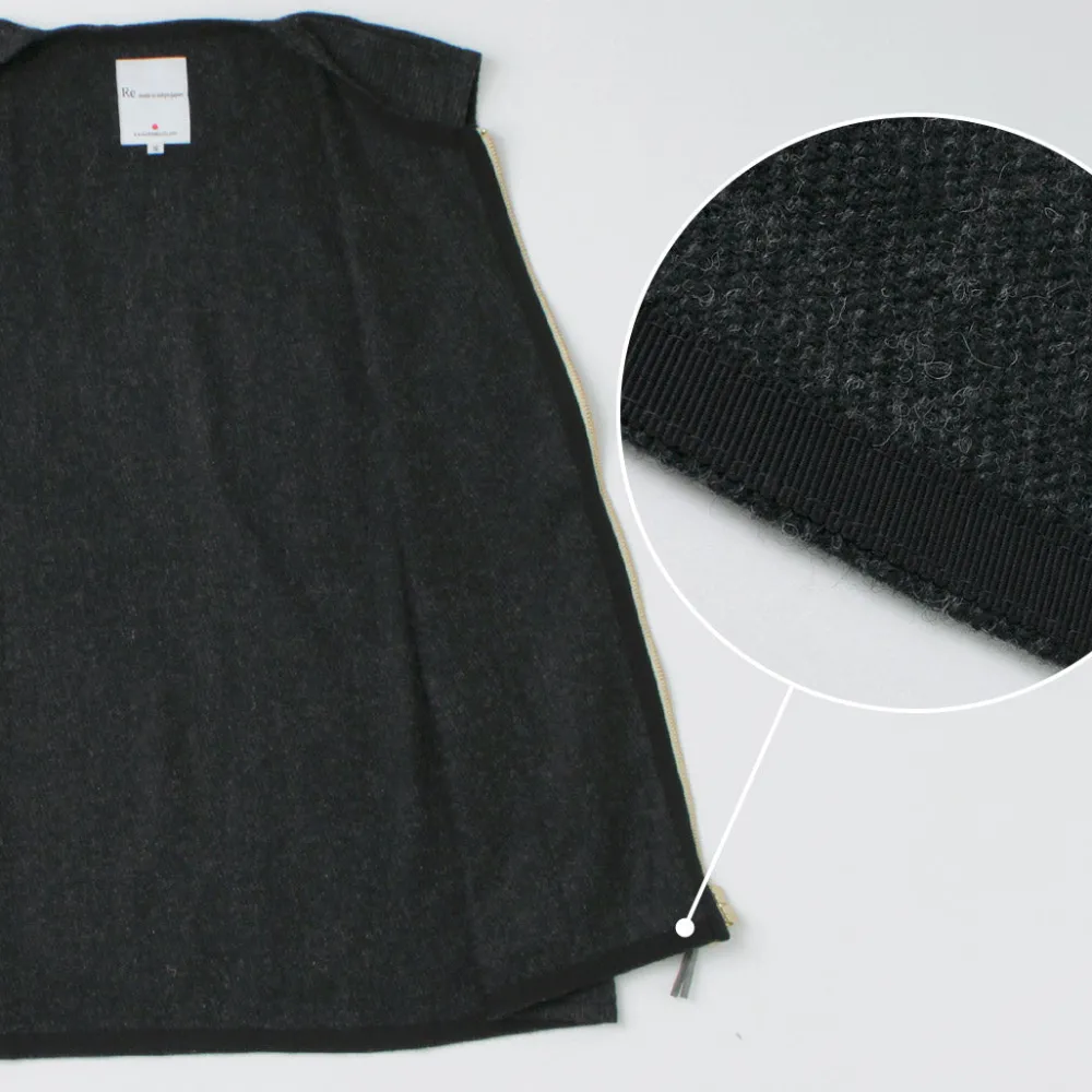 RE MADE IN TOKYO JAPAN Vests^/ Wool Cashmere Kersey Crew Vest