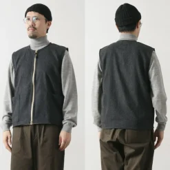 RE MADE IN TOKYO JAPAN Vests^/ Wool Cashmere Kersey Crew Vest