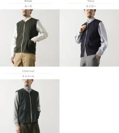 RE MADE IN TOKYO JAPAN Vests^/ Wool Cashmere Kersey Crew Vest