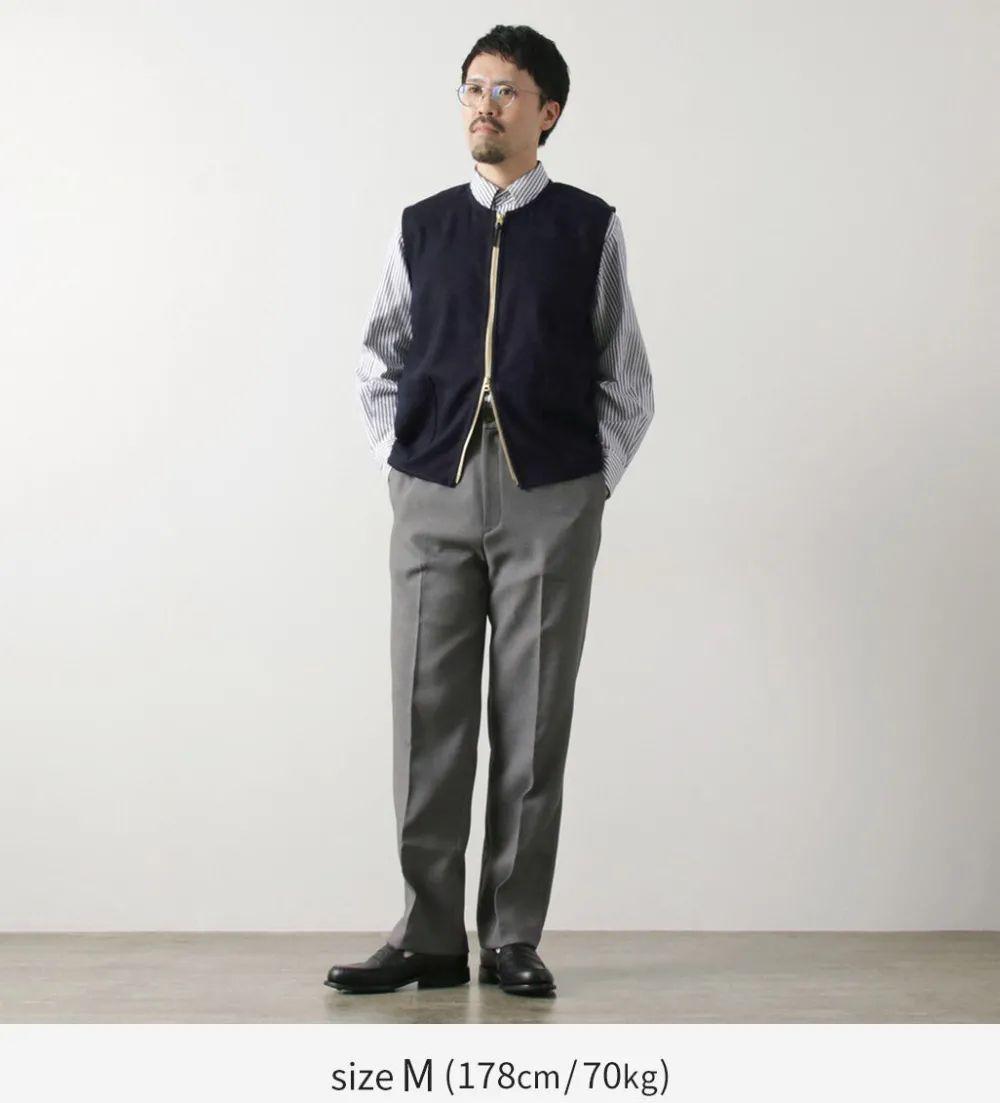 RE MADE IN TOKYO JAPAN Vests^/ Wool Cashmere Kersey Crew Vest