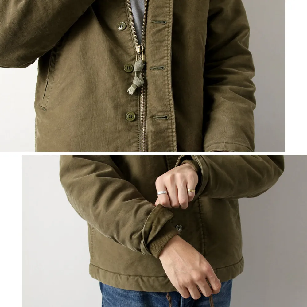 REMI RELIEF Jackets^/ Deck Jacket (Wool Boa) khaki