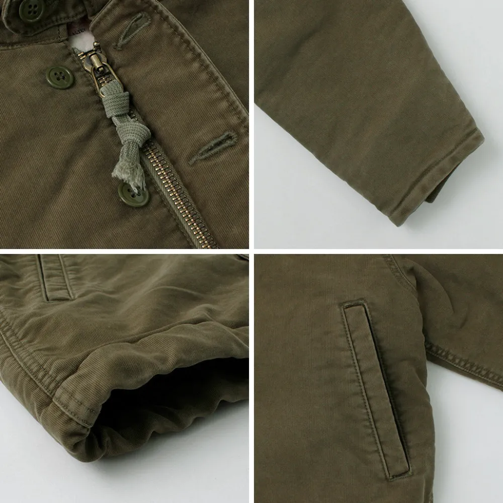REMI RELIEF Jackets^/ Deck Jacket (Wool Boa) khaki