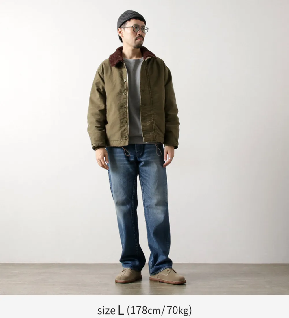 REMI RELIEF Jackets^/ Deck Jacket (Wool Boa) khaki