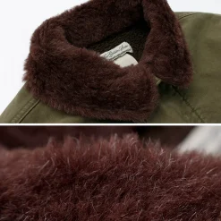 REMI RELIEF Jackets^/ Deck Jacket (Wool Boa) khaki