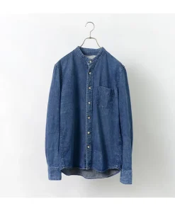 REMI RELIEF Shirts^/ Denim Band Collar Shirt