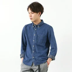 REMI RELIEF Shirts^/ Denim Button Down Shirt