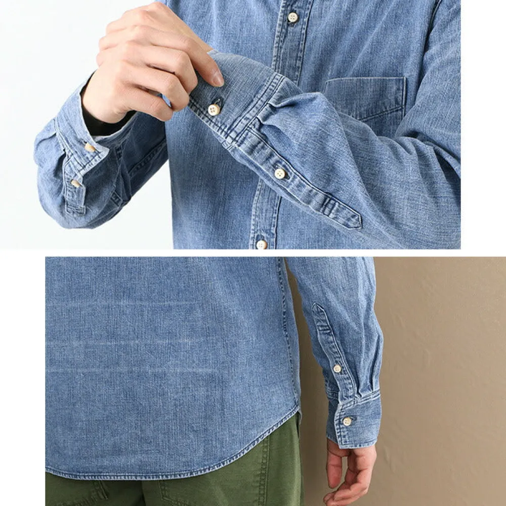 REMI RELIEF Shirts^/ Denim Button Down Shirt