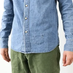 REMI RELIEF Shirts^/ Denim Button Down Shirt