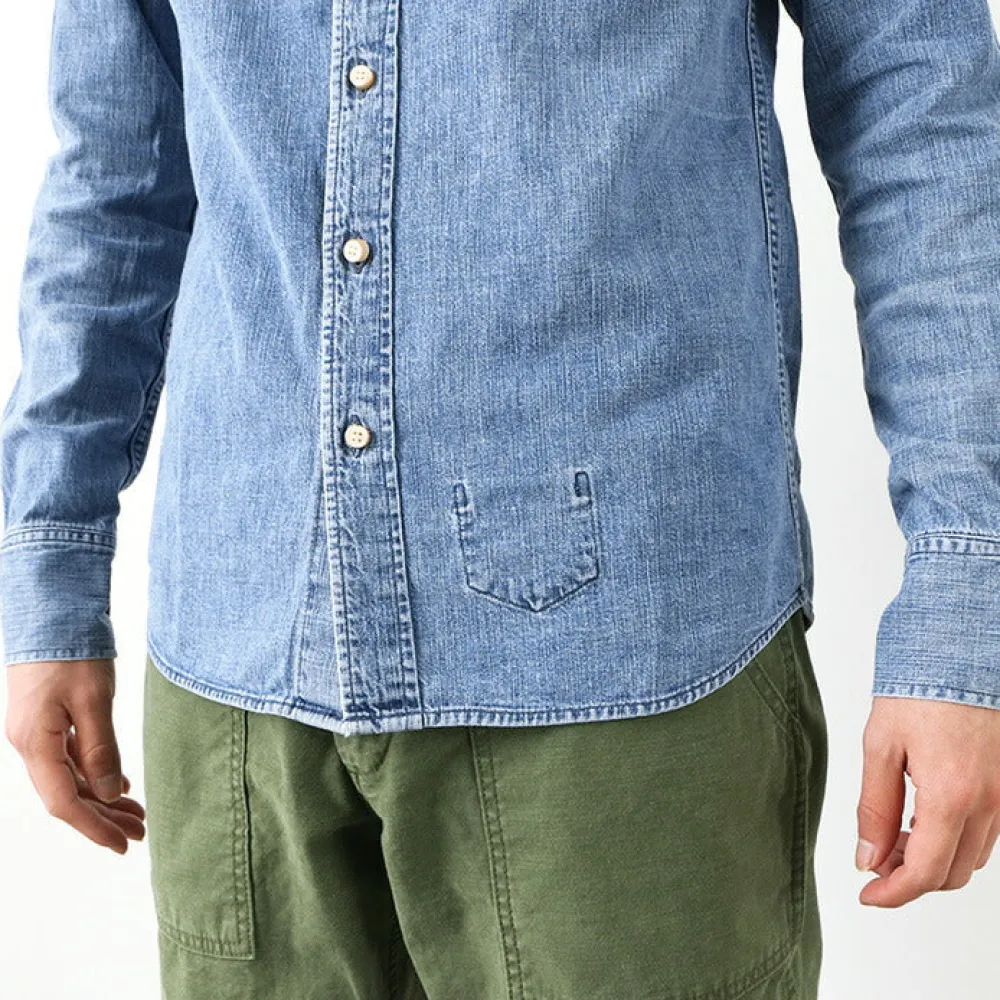 REMI RELIEF Shirts^/ Denim Button Down Shirt
