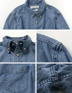REMI RELIEF Shirts^/ Denim Button Down Shirt