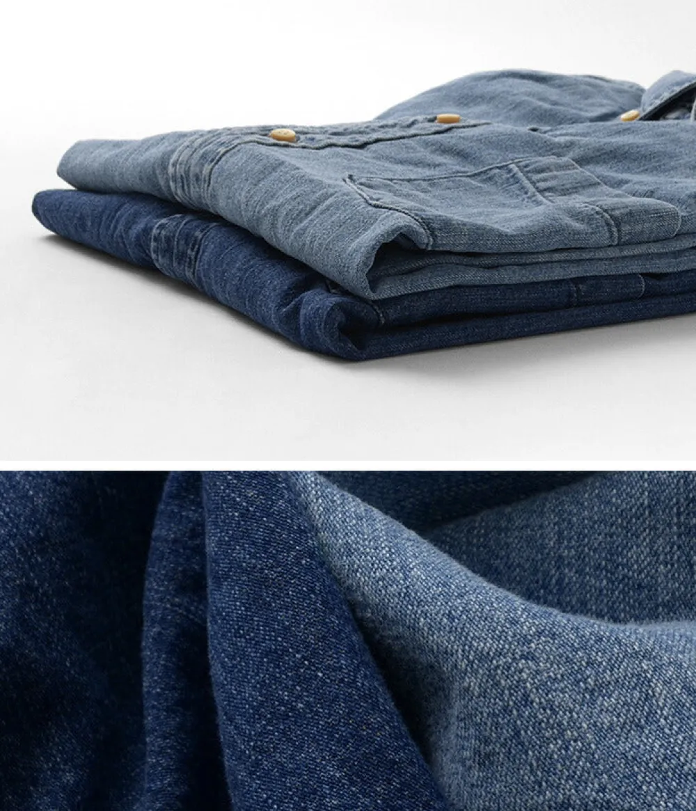 REMI RELIEF Shirts^/ Denim Button Down Shirt