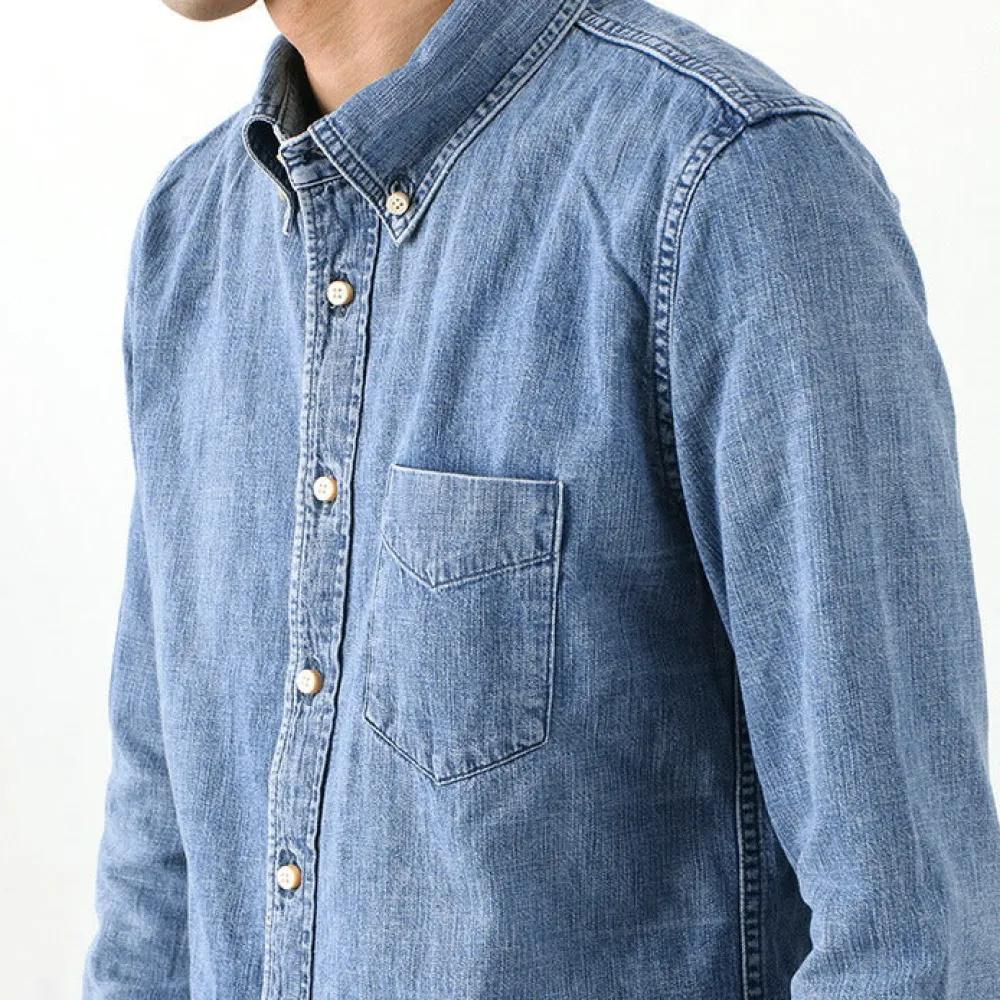 REMI RELIEF Shirts^/ Denim Button Down Shirt