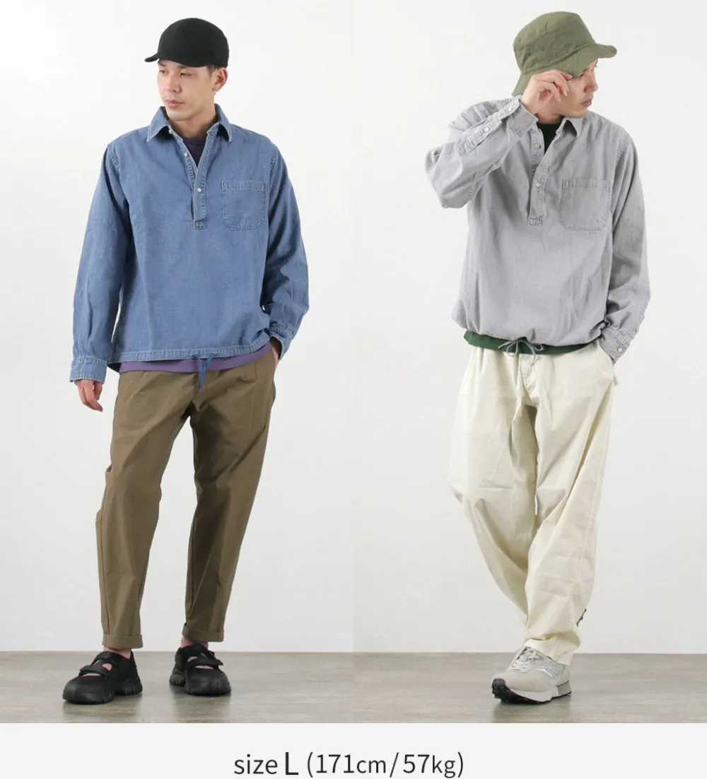 REMI RELIEF Shirts^/ Denim Pullover Shirt