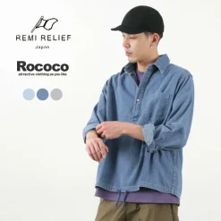 REMI RELIEF Shirts^/ Denim Pullover Shirt