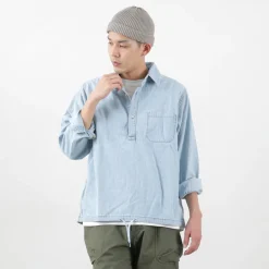 REMI RELIEF Shirts^/ Denim Pullover Shirt