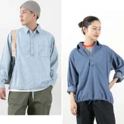 REMI RELIEF Shirts^/ Denim Pullover Shirt