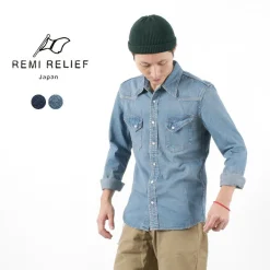 REMI RELIEF Shirts^/ Denim Western Shirt