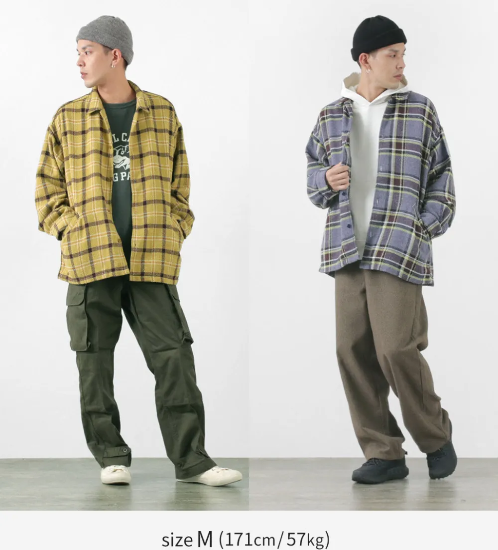 REMI RELIEF Shirts^/ Jazz Check Wide SHIRT CPO Shirt Jacket