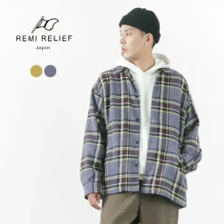 REMI RELIEF Shirts^/ Jazz Check Wide SHIRT CPO Shirt Jacket