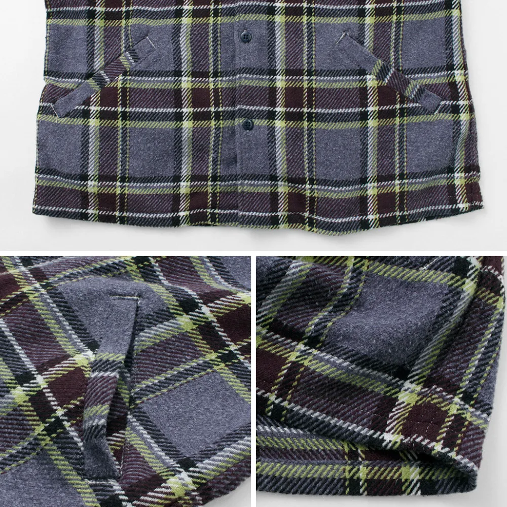 REMI RELIEF Shirts^/ Jazz Check Wide SHIRT CPO Shirt Jacket