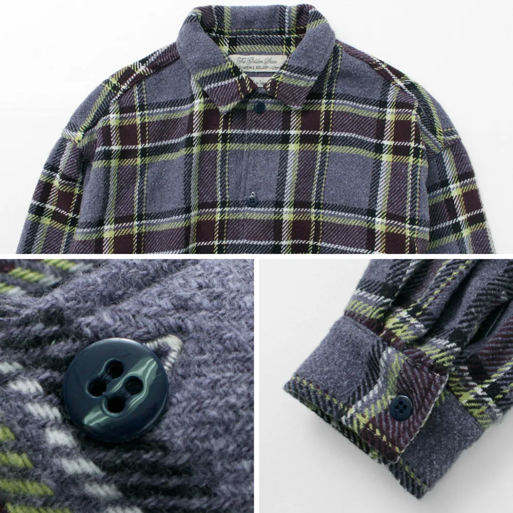 REMI RELIEF Shirts^/ Jazz Check Wide SHIRT CPO Shirt Jacket