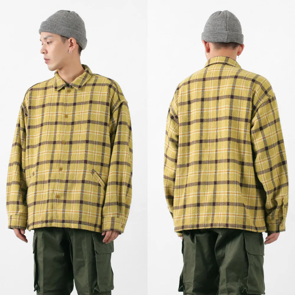 REMI RELIEF Shirts^/ Jazz Check Wide SHIRT CPO Shirt Jacket