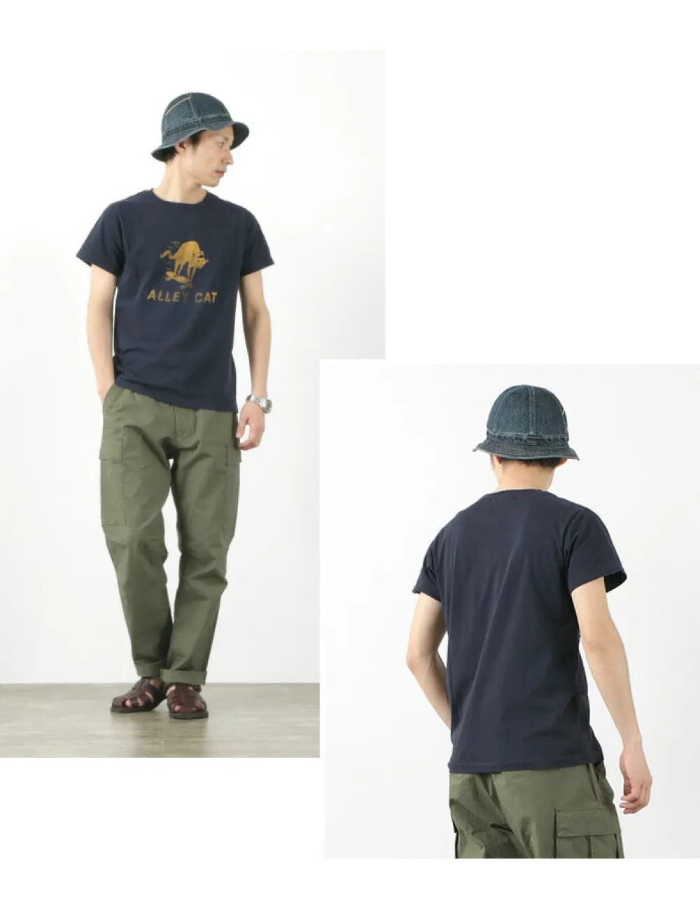 REMI RELIEF T-Shirts^/ LW processed T-shirt (ALLEY CAT)