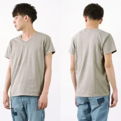 REMI RELIEF T-Shirts^/ LW processed V-neck T-shirt
