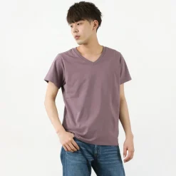 REMI RELIEF T-Shirts^/ LW processed V-neck T-shirt