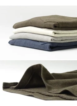 REMI RELIEF T-Shirts^/ Melange jersey long sleeve crew pocket T-shirt