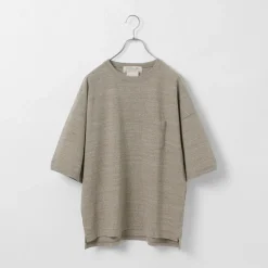 REMI RELIEF T-Shirts^/ Melange jersey short sleeve pocket T-shirt