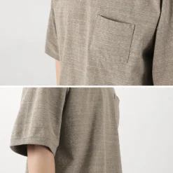 REMI RELIEF T-Shirts^/ Melange jersey short sleeve pocket T-shirt