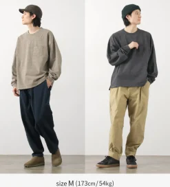 REMI RELIEF T-Shirts^/ Melange jersey long sleeve pocket T-shirt