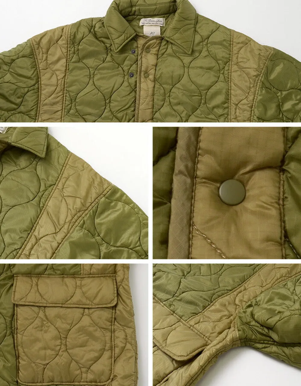 REMI RELIEF Jackets^/ Military Ripstop Short Sleeve Quilted Shirt Jacket