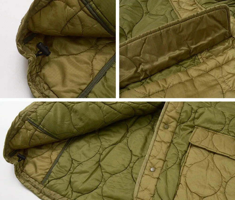REMI RELIEF Jackets^/ Military Ripstop Short Sleeve Quilted Shirt Jacket