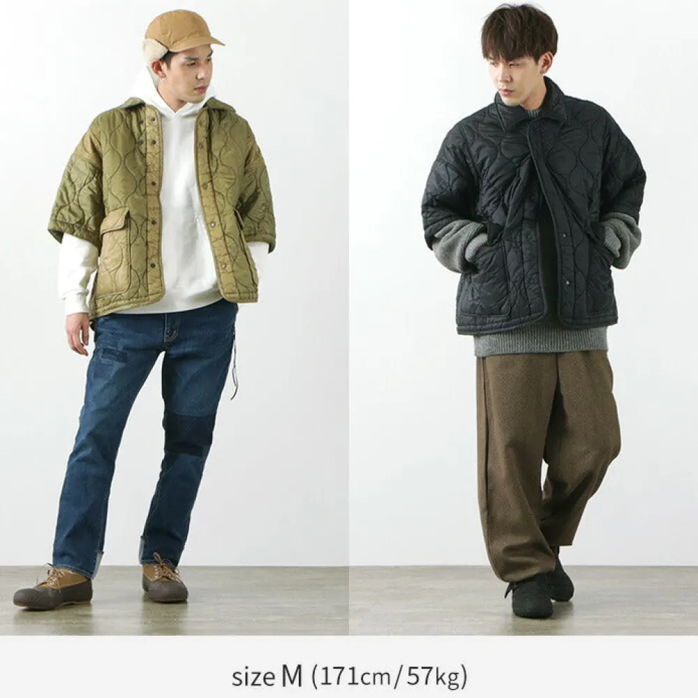 REMI RELIEF Jackets^/ Military Ripstop Short Sleeve Quilted Shirt Jacket