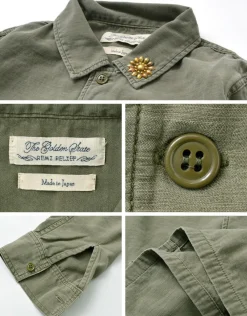 REMI RELIEF Jackets^/ Military Shirt (Flower Studded)
