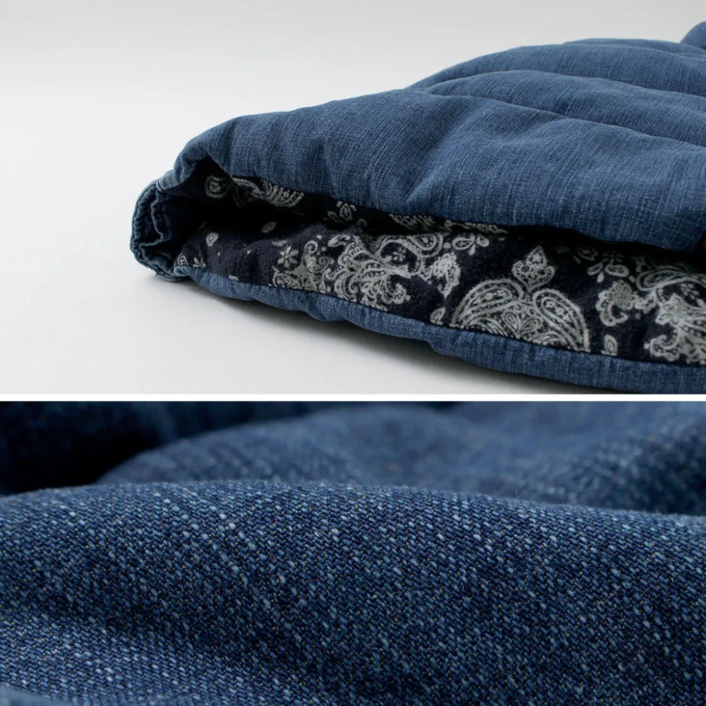 REMI RELIEF Down Wear|Vests^/ Natural Processed Denim Down Vest