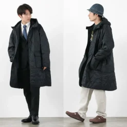 REMI RELIEF Coats^/ Nylon Rip Gourd Quilted Coat Hoodie