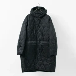 REMI RELIEF Coats^/ Nylon Rip Gourd Quilted Coat Hoodie