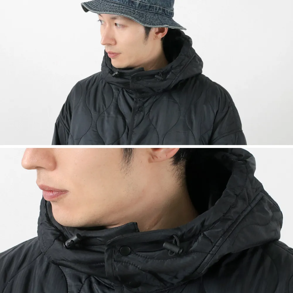 REMI RELIEF Coats^/ Nylon Rip Gourd Quilted Coat Hoodie