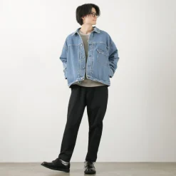 REMI RELIEF Jackets^/ 14OZ DENIM 1st JKT (repaired) blue