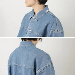 REMI RELIEF Jackets^/ 14OZ DENIM 1st JKT (repaired) blue