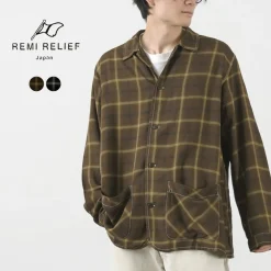 REMI RELIEF Shirts^/ Rayon Plaid Shirt