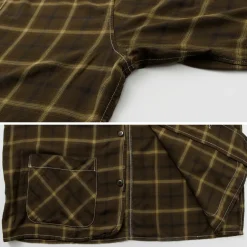 REMI RELIEF Shirts^/ Rayon Plaid Shirt
