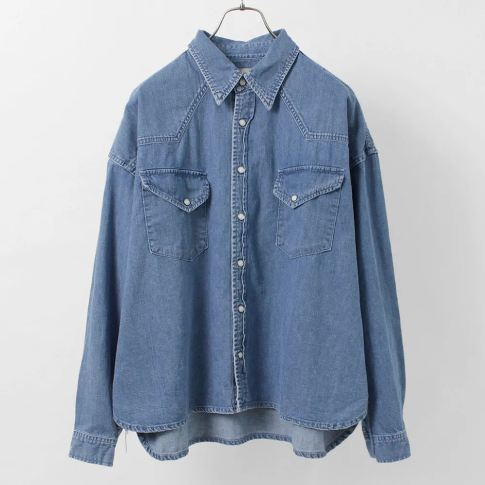 REMI RELIEF Shirts^/ SHORT DENIM WESTERN SHIRT