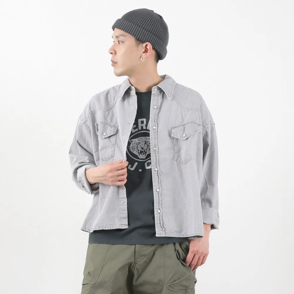 REMI RELIEF Shirts^/ SHORT DENIM WESTERN SHIRT