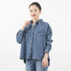 REMI RELIEF Shirts^/ SHORT DENIM WESTERN SHIRT